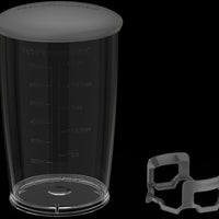 KitchenAid - 3 Speed Black Matte Cordless Hand Blender - Battery Included - KHBRV71BM