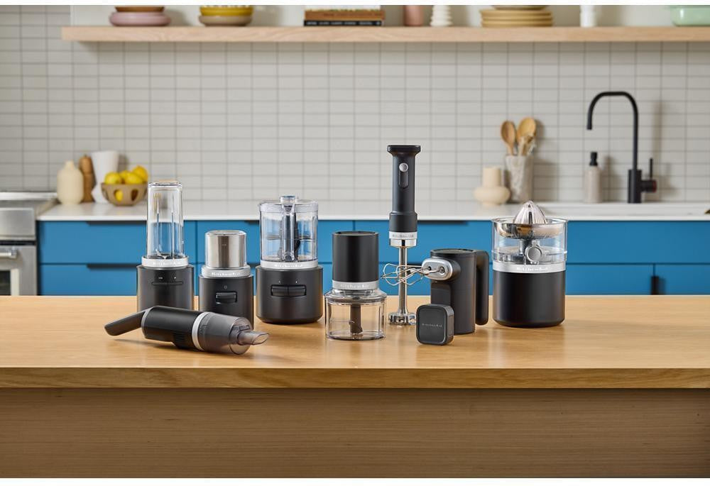 KitchenAid - 3 Speed Black Matte Cordless Hand Blender - Battery Sold Separately - KHBRV00BM