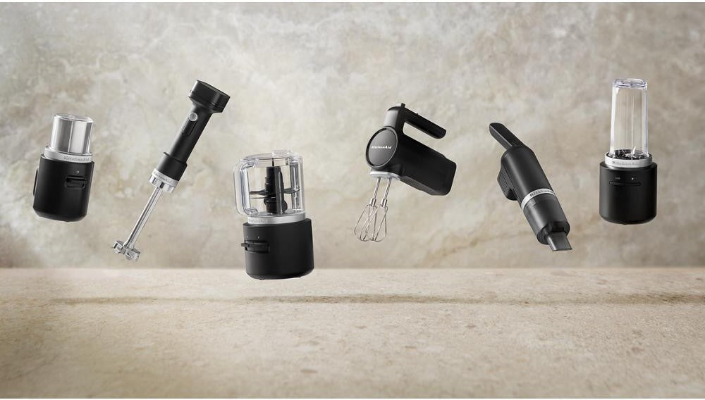 KitchenAid - 3 Speed Black Matte Cordless Hand Blender - Battery Sold Separately - KHBRV00BM