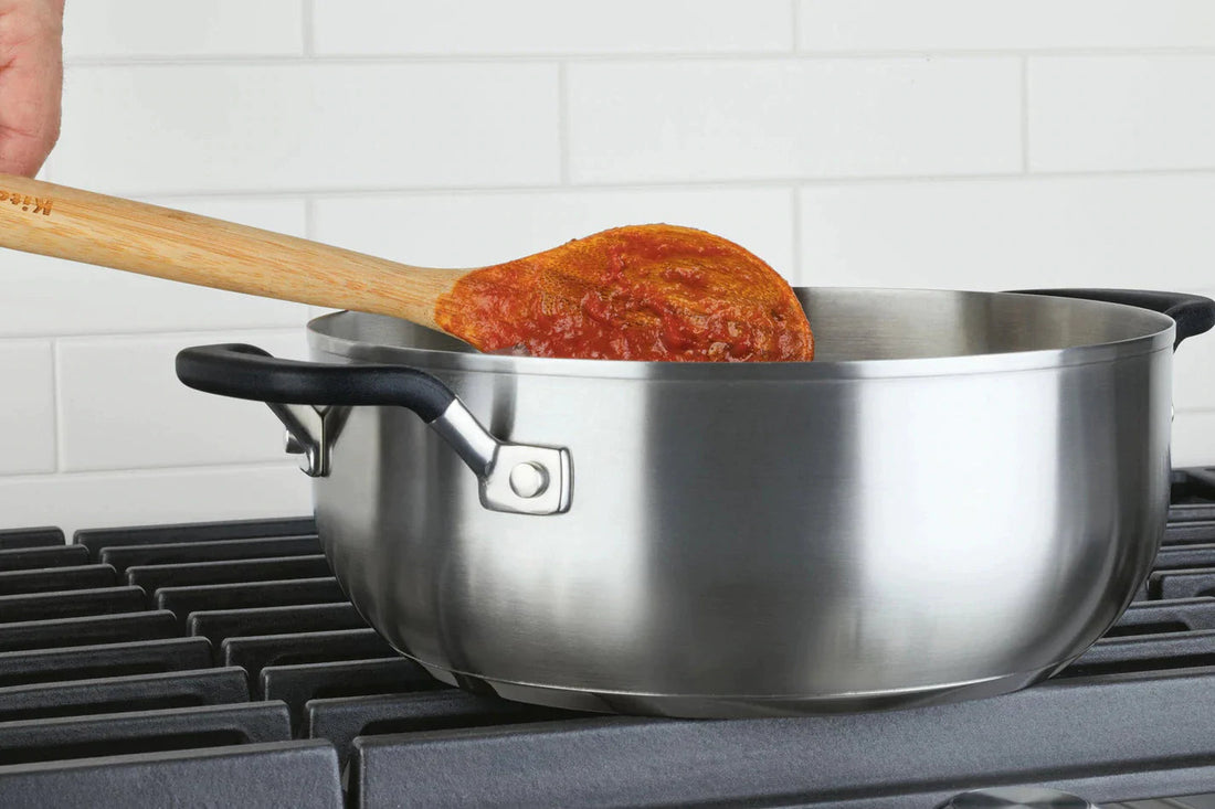 KitchenAid - 4 QT Brushed Stainless Steel Casserole with Lid - 71021