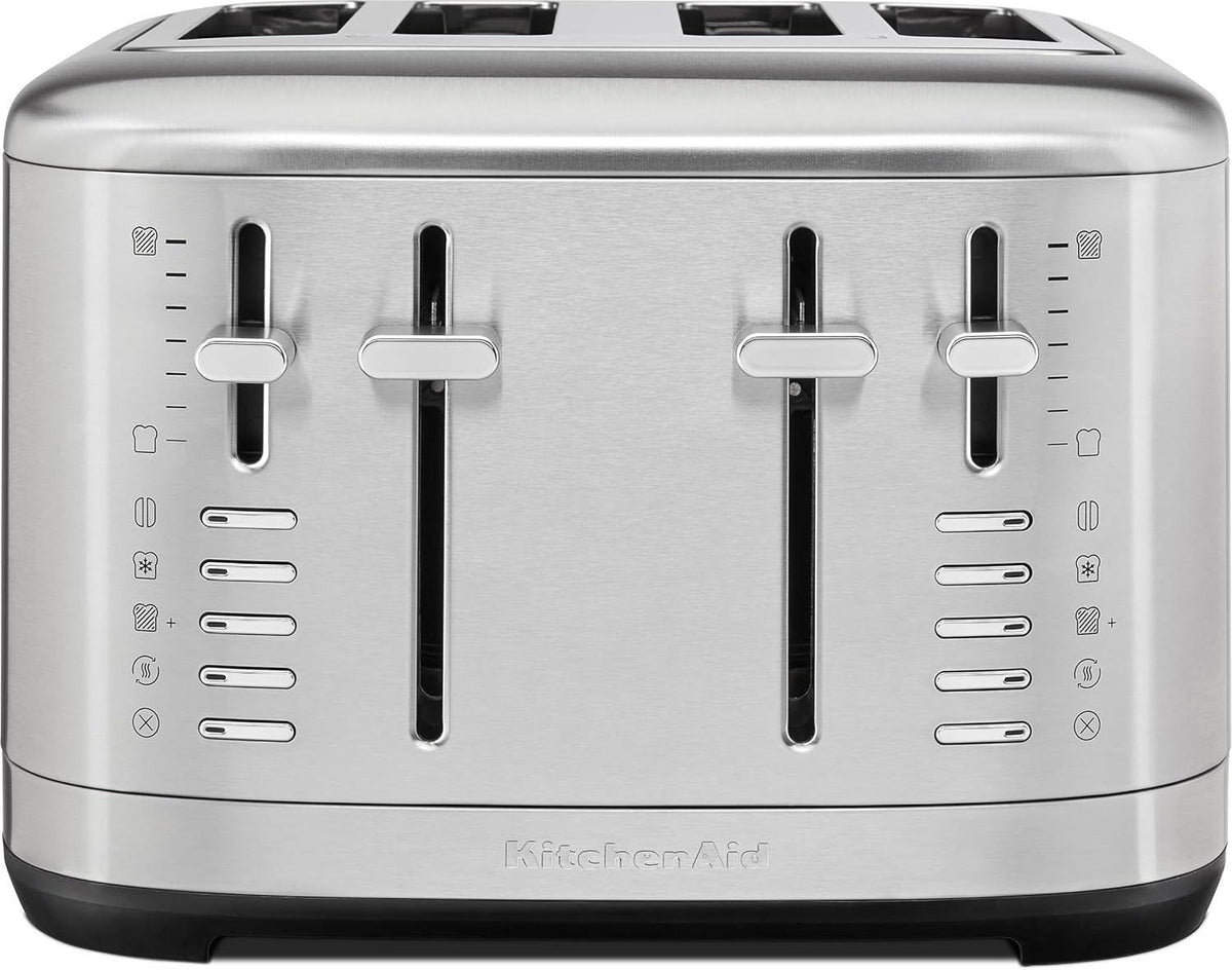KitchenAid - 4 Slice Brushed Stainless Steel Toaster - KMT4109SX