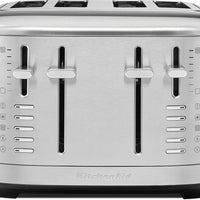 KitchenAid - 4 Slice Brushed Stainless Steel Toaster - KMT4109SX