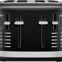 KitchenAid - 4 Slice Cast Iron Black Toaster - KMT4109BK