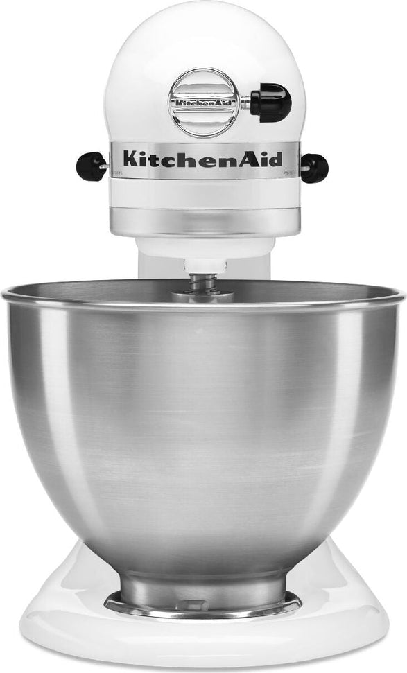 KitchenAid - 4.5 QT Classic Series White Tilt-Head Stand Mixer - K45SSWH