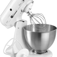 KitchenAid - 4.5 QT Classic Series White Tilt-Head Stand Mixer - K45SSWH