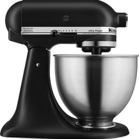 KitchenAid - 4.5 QT Ultra Power Plus Black Matte Tilt-Head Stand Mixer - KSM96BM