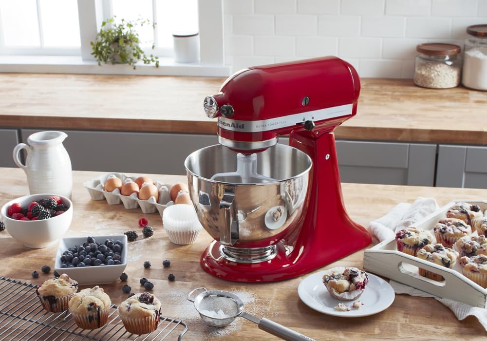KitchenAid - 4.5 QT Ultra Power Plus Empire Red Tilt-Head Stand Mixer - KSM96ER