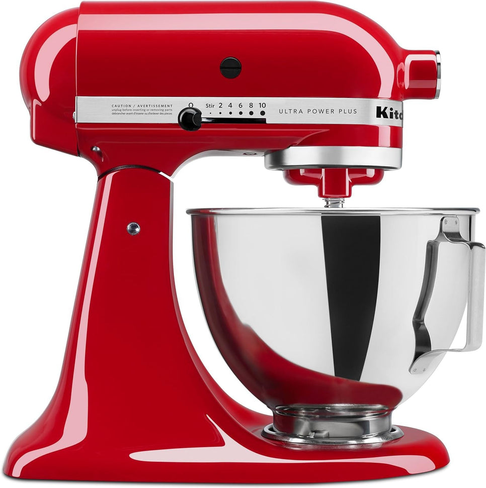 KitchenAid - 4.5 QT Ultra Power Plus Empire Red Tilt-Head Stand Mixer - KSM96ER