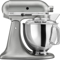 KitchenAid - 5 QT Artisan Contour Silver Tilt-Head Stand Mixer - KSM150PSCU