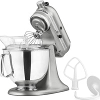 KitchenAid - 5 QT Artisan Contour Silver Tilt-Head Stand Mixer - KSM150PSCU