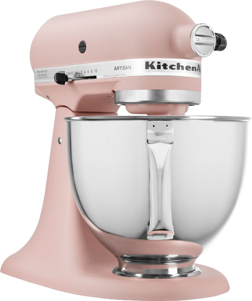 KitchenAid - 5 QT Artisan Feather Pink Tilt-Head Stand Mixer - KSM150PSFT