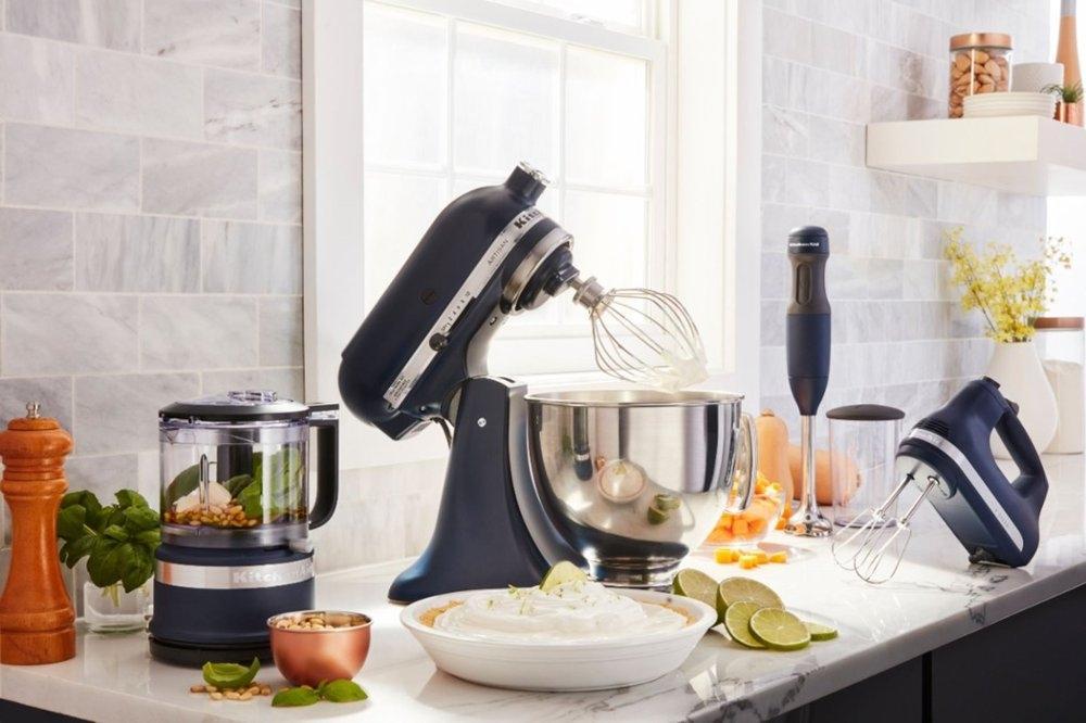 KitchenAid - 5 QT Artisan Ink Blue Tilt-Head Stand Mixer - KSM150PSIB