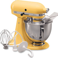 KitchenAid - 5 QT Artisan Majestic Yellow Tilt-Head Stand Mixer - KSM150PSMY