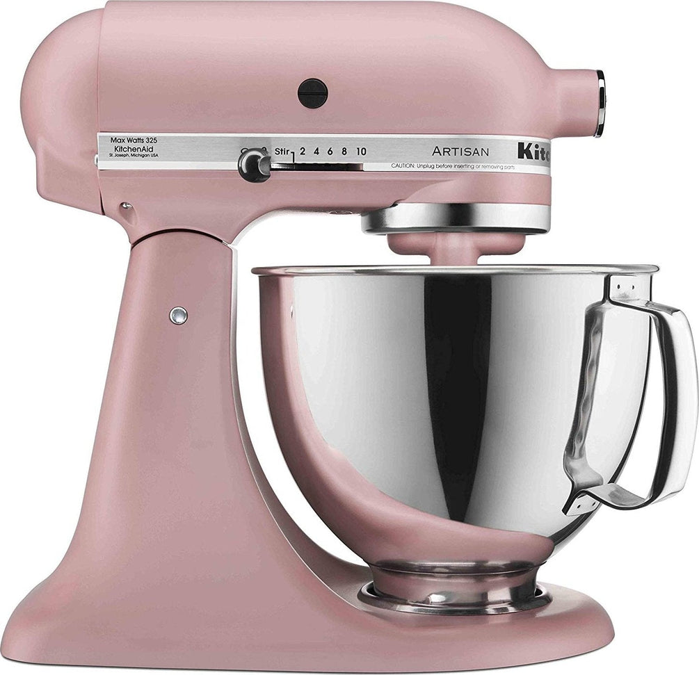 KitchenAid - 5 QT Artisan Matte Dried Rose Tilt-Head Stand Mixer - KSM150PSDR