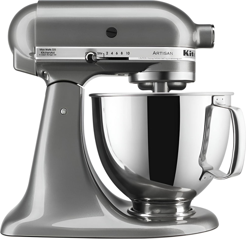 KitchenAid - 5 QT Artisan Medallion Silver Tilt-Head Stand Mixer - KSM150PSMS