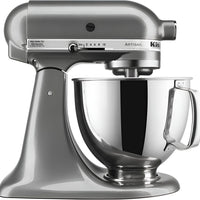 KitchenAid - 5 QT Artisan Medallion Silver Tilt-Head Stand Mixer - KSM150PSMS