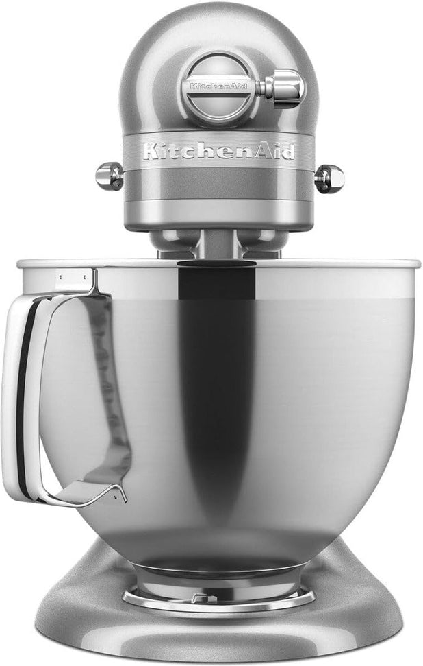 KitchenAid - 5 QT Artisan Medallion Silver Tilt-Head Stand Mixer with Accessory Pack - KSM195PSMS