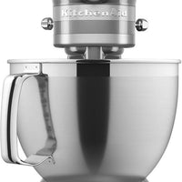 KitchenAid - 5 QT Artisan Medallion Silver Tilt-Head Stand Mixer with Accessory Pack - KSM195PSMS - DISCONTINUED