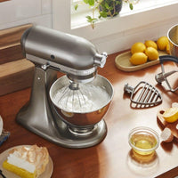KitchenAid - 5 QT Artisan Medallion Silver Tilt-Head Stand Mixer with Accessory Pack - KSM195PSMS - DISCONTINUED