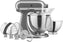 KitchenAid - 5 QT Artisan Medallion Silver Tilt-Head Stand Mixer with Accessory Pack - KSM195PSMS - DISCONTINUED