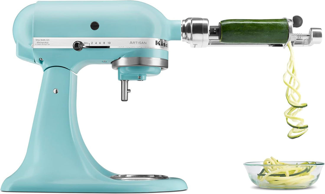 KitchenAid - 5 QT Artisan Mineral Water Blue Tilt-Head Stand Mixer - KSM150PSMI