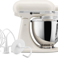 KitchenAid - 5 QT Artisan Porcelain White Tilt-Head Stand Mixer - KSM150PSPL