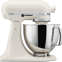 KitchenAid - 5 QT Artisan Porcelain White Tilt-Head Stand Mixer - KSM150PSPL
