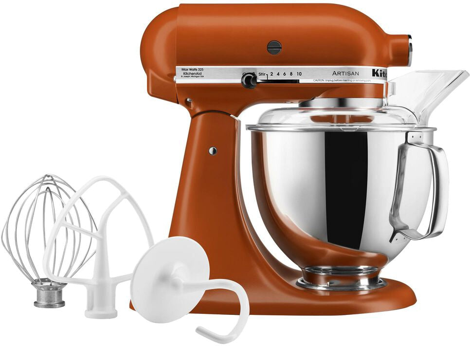 KitchenAid - 5 QT Artisan Scorched Orange Tilt-Head Stand Mixer - KSM150PSSC