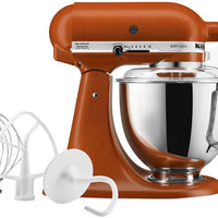 KitchenAid - 5 QT Artisan Scorched Orange Tilt-Head Stand Mixer - KSM150PSSC