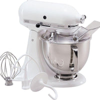 KitchenAid - 5 QT Artisan White Tilt-Head Stand Mixer - KSM150PSWH