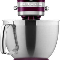 KitchenAid - 5 QT Beetroot Artisan Tilt-Head Stand Mixer with Premium Accessory Pack - KSM195PSBE