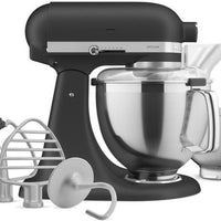 KitchenAid - 5 QT Black Artisan Tilt-Head Stand Mixer with Premium Accessory Pack Imperial - KSM195PSBK - DISCONTINUED