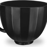 KitchenAid - 5 QT Black Shell Ceramic Bowl with Handle for Tilt Head Mixers - KSM2CB5PBS