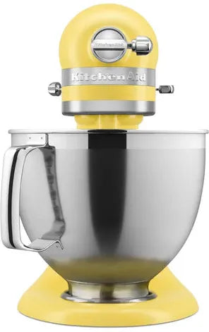 KitchenAid - 5 QT Butter Yellow Artisan Tilt-Head Stand Mixer with Premium Accessory Pack - KSM195PSBT