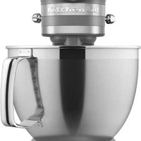 KitchenAid - 5 QT Contour Silver Artisan Tilt-Head Stand Mixer with Premium Accessory Pack - KSM195PSCU - DISCONTINUED
