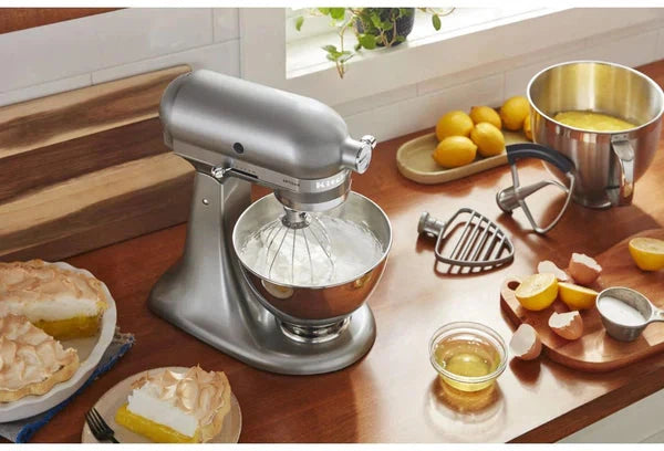 KitchenAid - 5 QT Contour Silver Artisan Tilt-Head Stand Mixer with Premium Accessory Pack - KSM195PSCU - DISCONTINUED