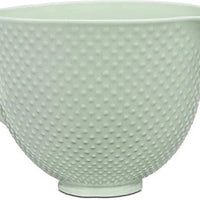 KitchenAid - 5 QT Dew Drop Ceramic Bowl with Handle for Tilt Head Mixers - KSM2CB5TDD