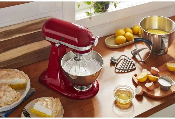 KitchenAid - 5 QT Empire Red Artisan Tilt-Head Stand Mixer with Premium Accessory Pack - KSM195PSER