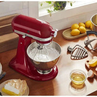 KitchenAid - 5 QT Empire Red Artisan Tilt-Head Stand Mixer with Premium Accessory Pack - KSM195PSER