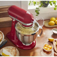 KitchenAid - 5 QT Empire Red Artisan Tilt-Head Stand Mixer with Premium Accessory Pack - KSM195PSER