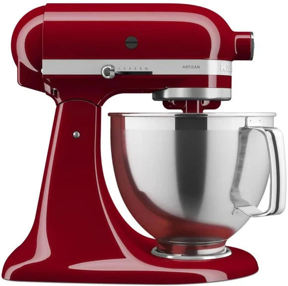 KitchenAid - 5 QT Empire Red Artisan Tilt-Head Stand Mixer with Premium Accessory Pack - KSM195PSER - DISCONTINUED