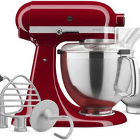 KitchenAid - 5 QT Empire Red Artisan Tilt-Head Stand Mixer with Premium Accessory Pack - KSM195PSER