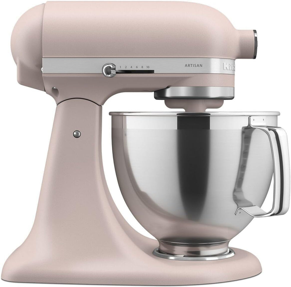 KitchenAid - 5 QT Feather Pink Artisan Tilt-Head Stand Mixer with Premium Accessory Pack - KSM195PSFT - DISCONTINUED