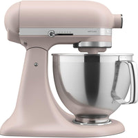 KitchenAid - 5 QT Feather Pink Artisan Tilt-Head Stand Mixer with Premium Accessory Pack - KSM195PSFT - DISCONTINUED