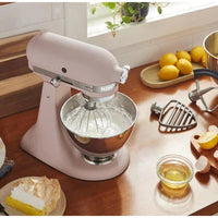 KitchenAid - 5 QT Feather Pink Artisan Tilt-Head Stand Mixer with Premium Accessory Pack - KSM195PSFT - DISCONTINUED