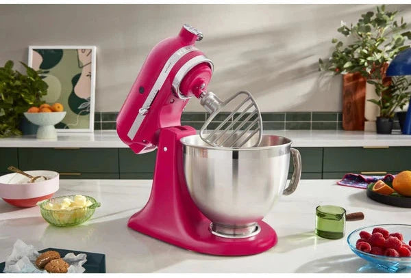 KitchenAid - 5 QT Hibiscus Artisan Tilt-Head Stand Mixer with Premium Accessory Pack - KSM195PSHI