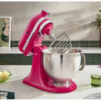 KitchenAid - 5 QT Hibiscus Artisan Tilt-Head Stand Mixer with Premium Accessory Pack - KSM195PSHI