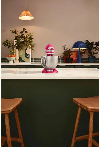 KitchenAid - 5 QT Hibiscus Artisan Tilt-Head Stand Mixer with Premium Accessory Pack - KSM195PSHI