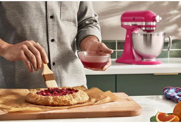 KitchenAid - 5 QT Hibiscus Artisan Tilt-Head Stand Mixer with Premium Accessory Pack - KSM195PSHI