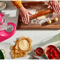 KitchenAid - 5 QT Hibiscus Artisan Tilt-Head Stand Mixer with Premium Accessory Pack - KSM195PSHI - DISCONTINUED